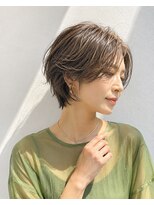 アッシュ 学芸大学店(Ash)&nbsp;ショートボブ/大人女性/アッシュグレイ/脱白髪染め