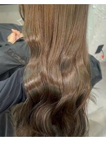 ベレーザ 渋谷(BELEZA)&nbsp;20051_髪質改善ブリーチなしハッシュカットオリーブベージュ