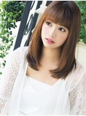 【ヘアジュレドゥ 花井 】 大人ナチュラルフェミニンなセミディ