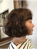 ナチュラルパーマ 20代 30代 40代 フェミニンボブ