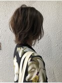 マッシュウルフレイヤード　【カット３Dカラー】