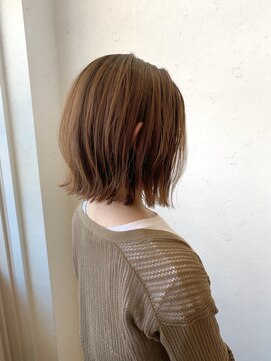 カリン ハッピーヘアライフ 長吉長原店(carin happyhairlife) ベージュ外ハネボブ