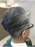 仙台D　パーマ無×ボリュームUP×白髪ぼかし くすみカラー style