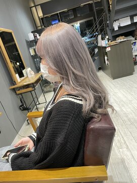 リジョイスヘア エン(REJOICE hair EN) 【REJOICE hair EN】ホワイトシルバーグレージュ　担当AKIRA