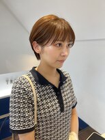 トレス(TRESS)&nbsp;ショートボブ　レイヤーボブ　耳掛けショート　ブラウンカラー