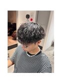 MEN'SHAIR/アップバング/ツーブロック/束感ショート/波巻き