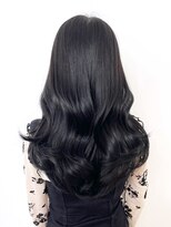 アルバム 新宿(ALBUM SHINJUKU)&nbsp;アッシュブラックニュアンスカラーレイヤーロング_ba488172