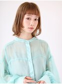 こなれオン眉×ゆるふわワンカール透明感たっぷりベージュカラー