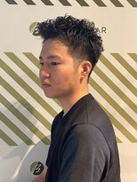 バーバーバー アカバネ(BARBER-BAR AKABANE)&nbsp;男らしいバーバーアップスタイル フェザーアップ#3