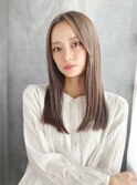 グレージュ/透明感カラー/藤沢