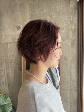 ヘアースイッチ(HAIR SWITCH) チェリーレッド/ブリーチなし/ショート