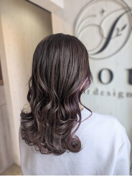 イコウヘアデザイン(icou hair design) インナーカラー☆カシスレッド