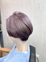 オト(oto)&nbsp;透明感たっぷりラベンダーカラー/上品ショートボブ/白髪染め