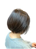 20代30代大人可愛いエアリーボブラベンダーベージュ透明感
