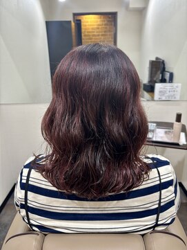 ベルポ(Bellpo) くせ毛を活かす!白髪ぼかしハイライト×ローズピンクカラー☆