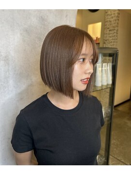 クレム 博多駅店(ChLem) ボブ　透明感カラー　ベージュ　髪質改善　福岡美容室