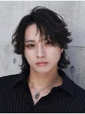 ボブウルフミディアムシースルーフェザー　【下北沢/men's】
