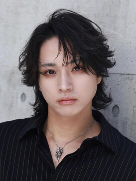 ボブウルフミディアムシースルーフェザー　【下北沢/men's】