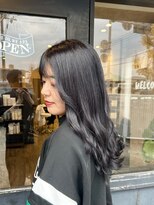 アンサー(answer)&nbsp;【ラベンダー強め】ラベンダーグレージュ×韓国風巻き髪ロング