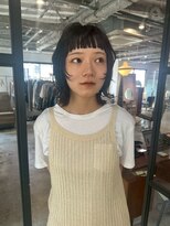 ホネン(honen)&nbsp;【薬院】アプリコットオレンジ×顔周りレイヤー/イルミナカラー