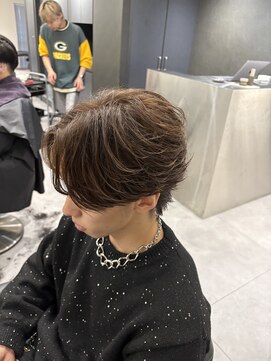 men's salon HYPE 名古屋伏見 メンズサロン/men'sパーマ/men'sカット/men'sショート メンズカット×フェザーパーマ(伏見/伏見駅/栄/メンズ)