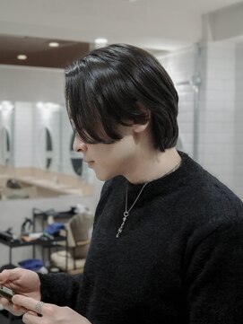 メレ 仙台(Mele) MEN’S/ニュアンスパーマ/ミディアムセンターパート［仙台］