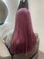 コルマーノ(COL MANO) ブリーチありのカシスピンクほんのり紫味加えて魅力的な印象に