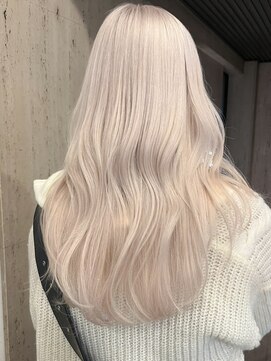 プネル 渋谷(PUNEL) 渋谷/ホワイトブロンド/海外ガールレイヤー ケアブリーチ2回