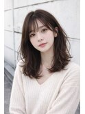 ミディアム20代30代くびれミディアム前髪なし前髪あり池袋