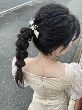 プランツヘアー 高宮店(Plants hair) 編みおろしポニー^ ^