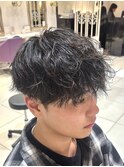 シャドウパーマ/波巻きパーマ/マッシュ