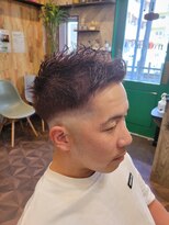 ノトア(notoa)&nbsp;フェードカット アップバング ソフモヒ
