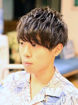 リビーチ ヘア リゾート 赤羽(Rebeach HAIR RESORT) 【赤羽リビーチ】カーキアッシュ×２ブロックショート