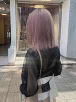 ベレーザ 渋谷(BELEZA) 透明感あふれるホワイトピンク×ウルフヘア