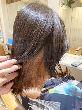 アヴァンス 天王寺店(AVANCE.) 【インナーカラー】×【オレンジ】