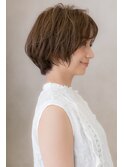 ラフニュアンスアシンメトリーくせ毛ショートY越谷20代30代40代