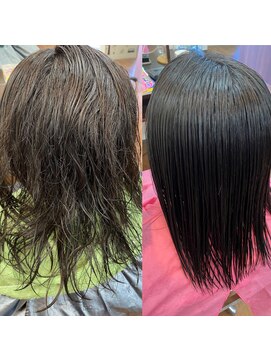 ヘアー アンアン(Hair AnAn) 美髪縮毛矯正Before→After