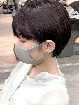 ソーコ 渋谷(SOCO) 黒髪ショートカット丸みショートカットマッシュショートカット