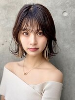 ユアーズヘア 新宿三丁目店(youres hair) 大人可愛い☆骨格修正スッキリショートボブ 韓国風前髪カット