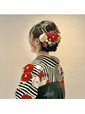 卒業式 着付けandヘアセット