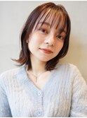 大人かわいい/外ハネボブ/ミディアムボブ
