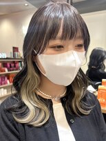 ムク 横浜店(muku)&nbsp;ミルクティーベージュダブルカラーインナーカラーケアブリーチ