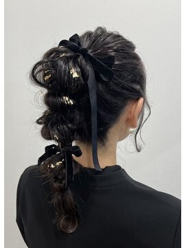 ルシェル 各務原店(le ciel) 結婚式お呼ばれヘア×アレンジポニー×ヘアセット
