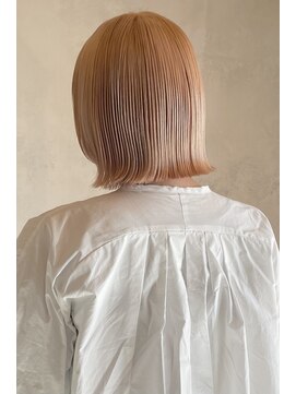 リフ デザイン ラボ(riff design labo) ペールピンク/ボブ/ケアブリーチ