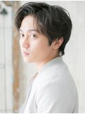 グレーベージュでビジネスも◎かきあげバングマッシュW上尾