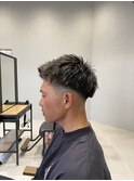 短髪フェードメッシュ