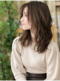 アシンメトリー外国人風小顔なみなみウェーブh3戸頭20代30代40代