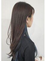 ミドル(MIDDLE)&nbsp;ロングレイヤーindigoインナーカラー