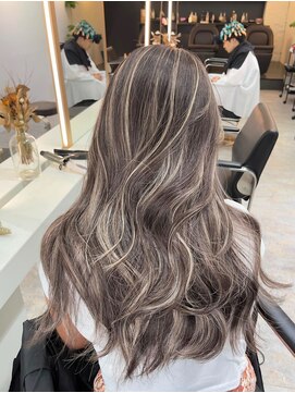 ブレンド 渋谷(BLend) 前髪アンブレラカラーこなれミディイメチェンウェーブパーマ