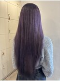 ストレート×ラベンダーカラー